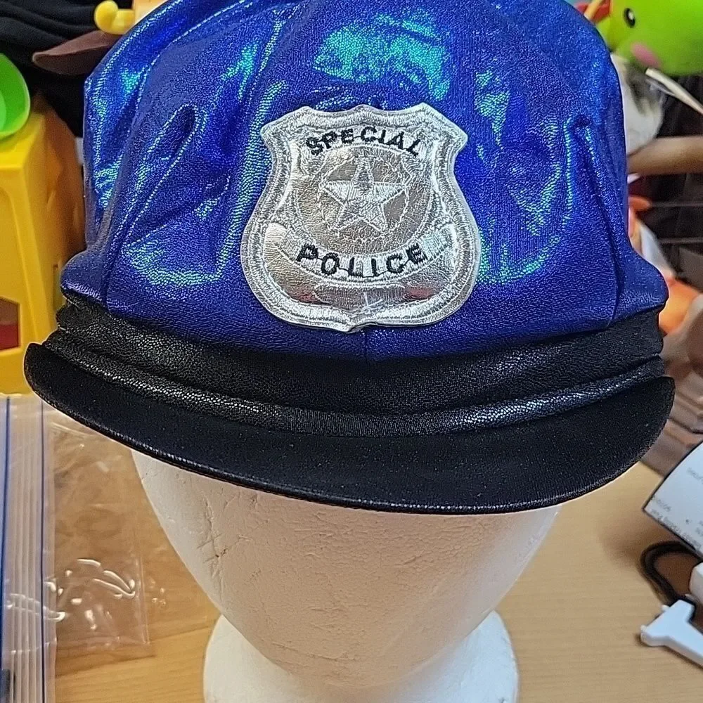 Girls size 8-10 Police Halloween costume Spirit Halloween dress & hat - Picture 6 of 8